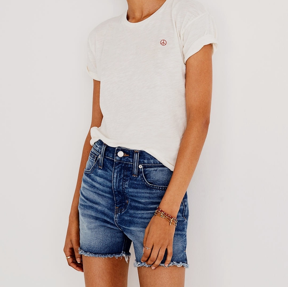 Madewell Frayed Classic Jean Short